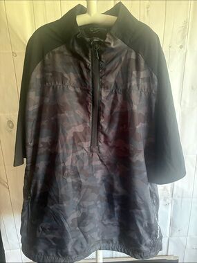 Sunice Black Grey Camo Windbreaker Pullover
